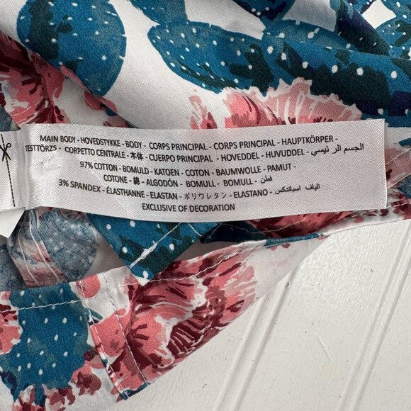 Ariat Women's Floral & Cactus Button-Down Shirt Long Sleeve‎ size Large - Picture 2 of 6